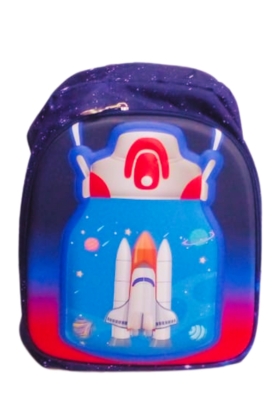 PRE SCHOOL BAG - ROCKET DARK BLUE