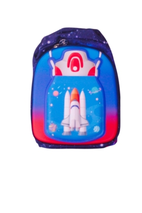 PRE SCHOOL BAG - ROCKET LIGHT BLUE