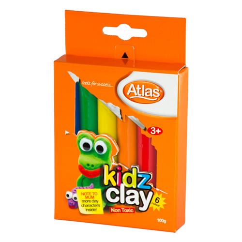 CLAY - ATLAS KIDZ CLAY 6 COLOURS