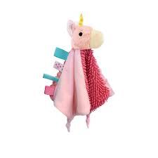 SENSORY SNUGGABLES UNICORN BLANKIE