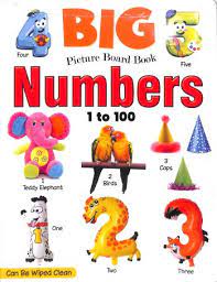 BIG PICTURE BOARD BOOK - NUMBERS 1 - 100