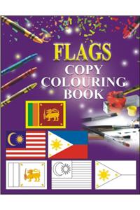 COPY COLOURING BOOK - FLAGS