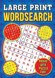 LARGE PRINT WORDSEARCH