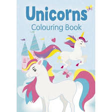 UNICORNS COLOURING BOOK (BLUE)