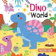 dino world-puzzle book