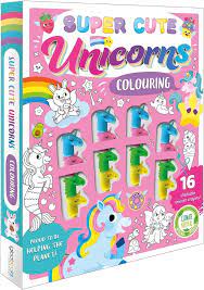 SUPER CUTE UNICORNS COLOURING