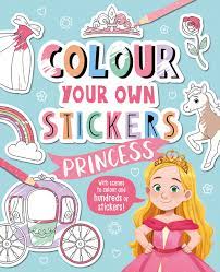 COLOUR YOUR OWN STICKERS: PRINCESS