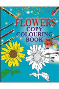 COPY COLOURING BOOK - FLOWERS