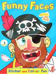 FUNNY FACES STICKER AND COLOUR FUN
