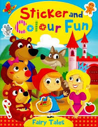 STICKER AND COLOUR FUN - FAIRY TALES