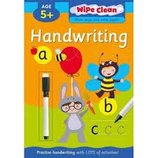 WIPE CLEAN BOOK HANDWRITING