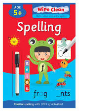 WIPE CLEAN BOOK SPELLING