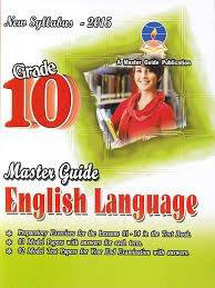 master guide grade 10 english language past paper book