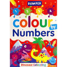 BUMPER COLOUR BY NUMBERS - DINOSAURS