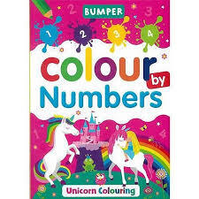 BUMPER COLOUR BY NUMBERS - UNICORN