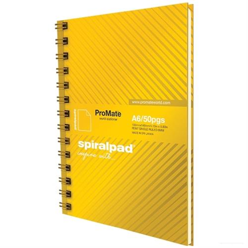 NOTE BOOK - A6 HARD COVER SPIRAL 100PGS PRO