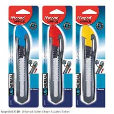 CUTTER - UNI 18MM PLASTIC CUTTER - MAPED
