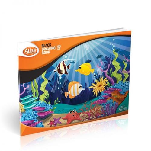 DRAWING BOOK - BLACK SMALL 40PGS