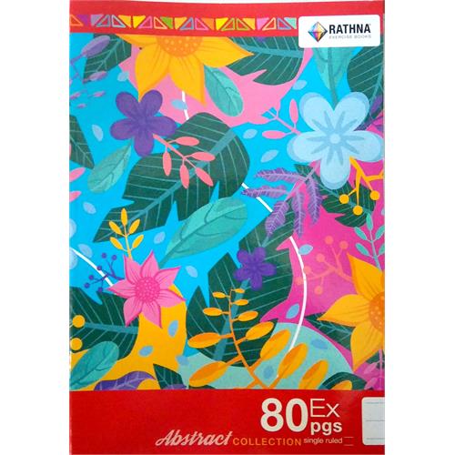 EX.BOOKS - 80 SINGLE RULE 1" RATHNA