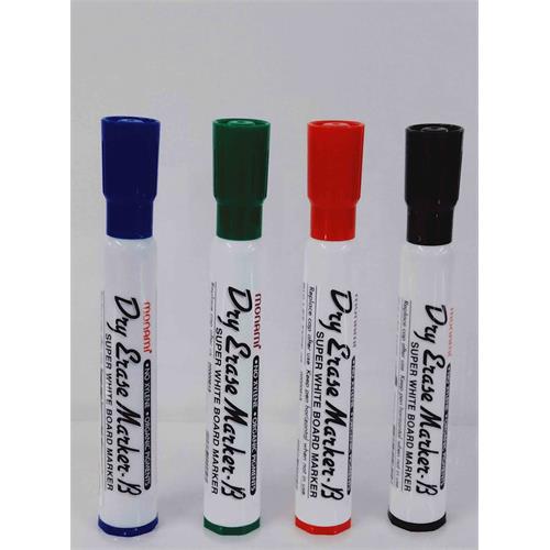 MARKER - MONAMI WHITE BOARD BLK/BLU/RED/GRE