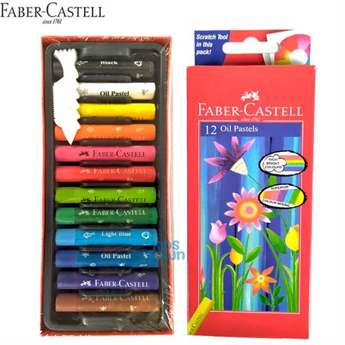 OIL PASTEL - JUMBO OIL PASTEL SET OF 12 FABER CASTELL