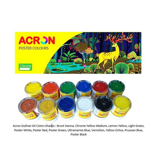 POSTER COLOUR - GULLIVER KIT 12 ACRON