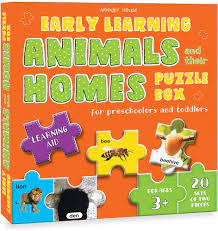 EARLY LEARNING ANIMALS AND THEIR HOMES PUZZLE BOX