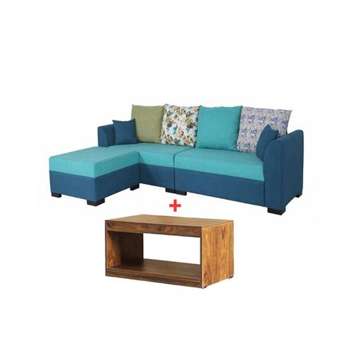 Nicole 2+2 L Shape Sofa + Coffee Table - NT