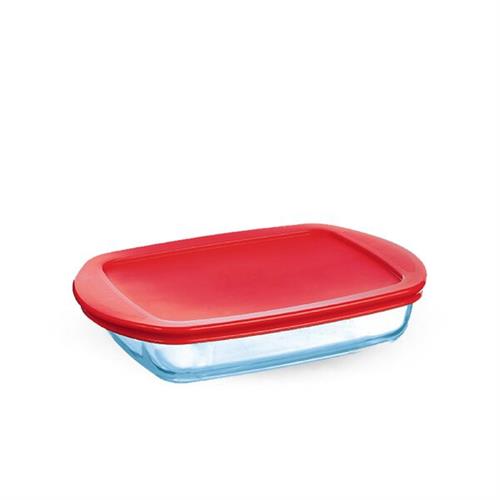 O'cuisine Rectangular Dish with Plastic Lids 1 L