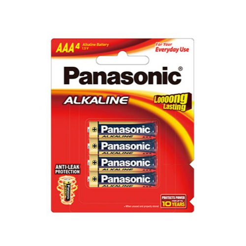 Panasonic Alkaline AAA Battery 4 PCS