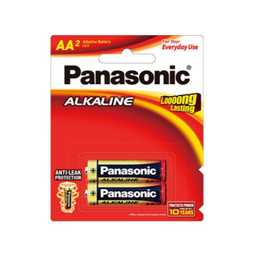 Panasonic Alkaline AA Battery 2 PCS