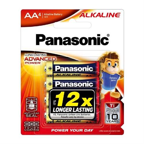 Panasonic Alkaline AA Battery 4 PCS