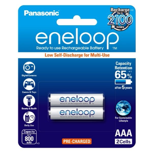 Panasonic Eneloop AAA Rechargeable Battery 2 PCS (800 mAh)