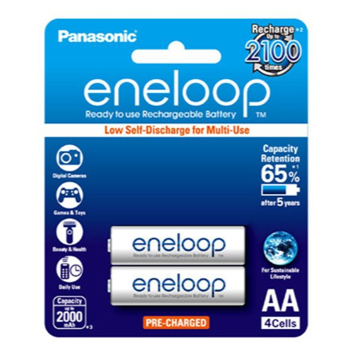 Panasonic Eneloop AA Rechargeable Battery 2 PCS (2000 mAh)