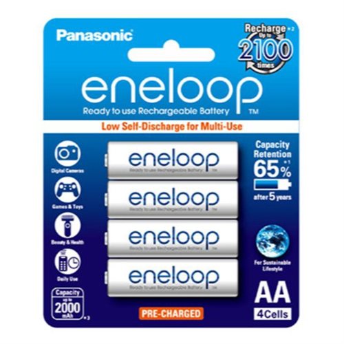 Panasonic Eneloop AA Rechargeable Battery 4 PCS (2000 mAh)