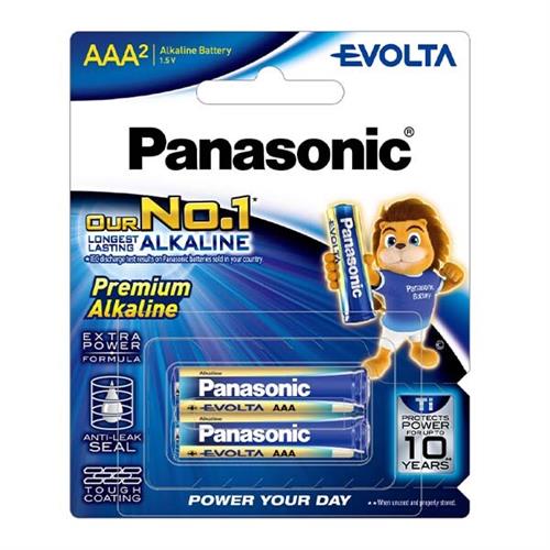 Panasonic Evolta Premium Alkaline AAA Battery 2 PCS