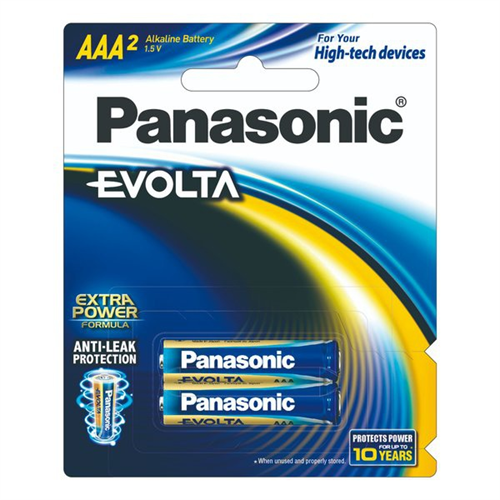 Panasonic Evolta Premium Alkaline AAA Battery 2 PCS