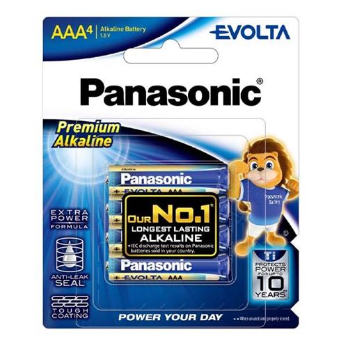 Panasonic Evolta Premium Alkaline AAA Battery 4 PCS