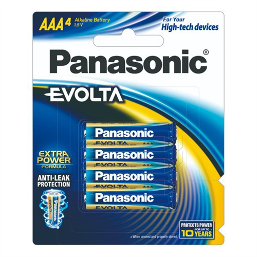 Panasonic Evolta Premium Alkaline AAA Battery 4 PCS