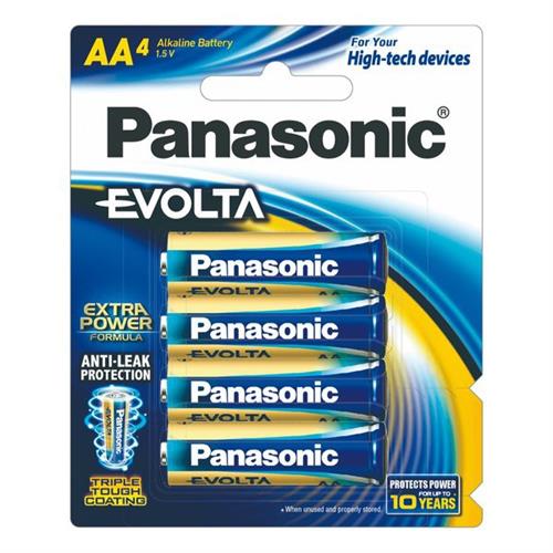 Panasonic Evolta Premium Alkaline AA Battery 4 PCS