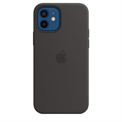 Silicon Back Cover for iPhone 12 Mini - Black