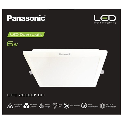 Panasonic 6W Panel Light CD Square