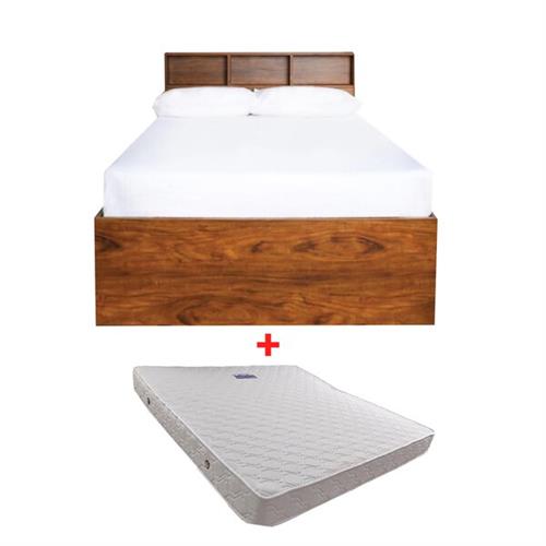 Lucas Bed (75" x 60") + Petal Spring Mattress (75"x60"x7")