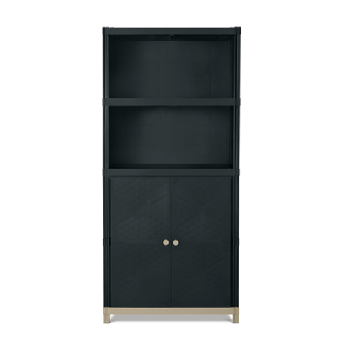 Large Half Cupboard - Black