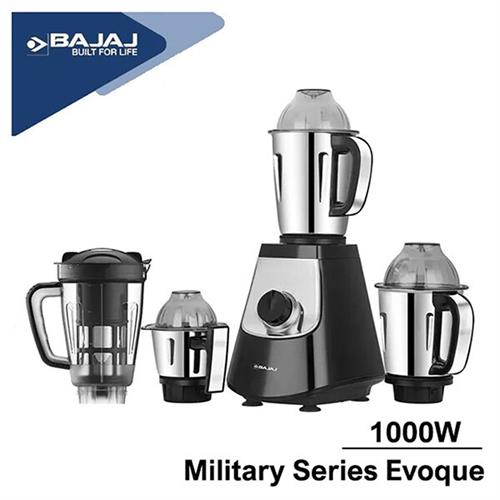 Bajaj Military Series 4 Jar 1000W Mixer Grinder - EVOQUE