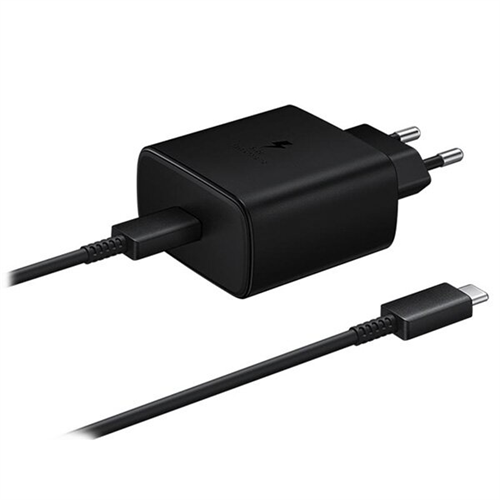 Samsung 45W Charger Adaptor+Cable-Black