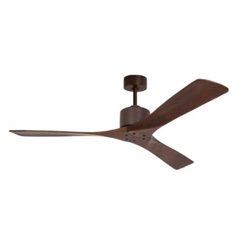 Luxefans Modern Solid Wooden Ceiling Fan-Walnut