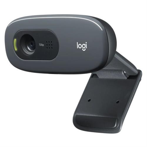 Logitech C270 HD Webcam - Black