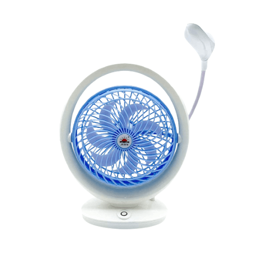 JR Portable Rechargeable Fan With Reading Lamp 2 In 1 JR-2018