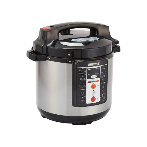 Geepas GMC35032 1000W Compact and Multipurpose Digital Multi Cooker, 6 Liter Capacity.